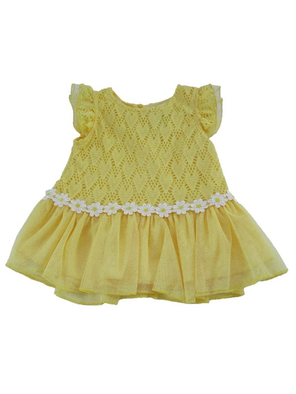 Duck Duck Goose Baby Girls' Daisy Tiered Tulle Summer Dress Size 12 Month